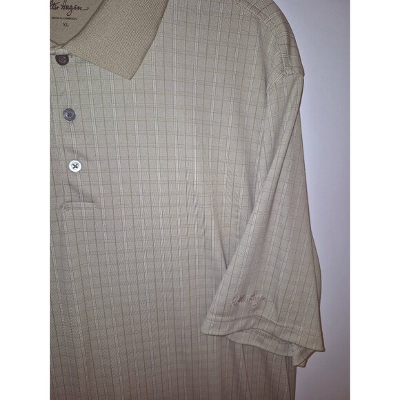 Walter Hagen Mens XL Beige Short Sleeve Polo Shirt Golf - Picture 4 of 8